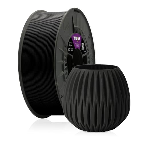 Winkle 3D850 PLA Filament 1,75 mm schwarz Azabache, Filament für 3D-Druck, Spule 300 g von Winkle