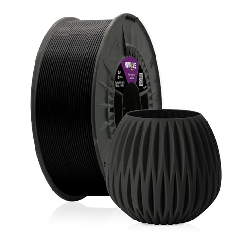 WINKLE FEED YOUR PRINTER 3D-Drucker-Filament PLA 850 Tiefschwarz | 1,75 mm 300 g | Hochtemperaturbeständig | Spule mit 300 g von WINKLE FEED YOUR PRINTER