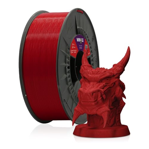 Winkle Filament Pla 870 | Pla 1,75 mm | 3D-Druck | Pla 870 | 3D-Druck | Ingeo 870 | Farbe Teufelsrot | Spule 1000 g von Winkle