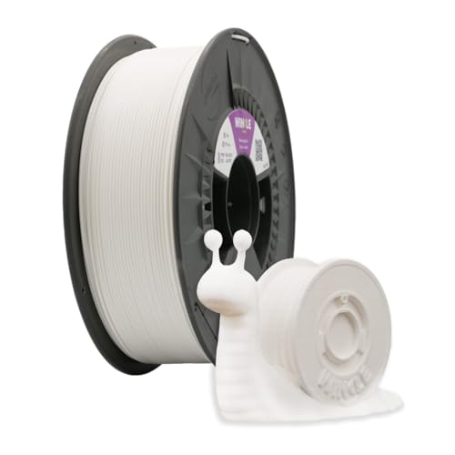 Winkle Filament Pla 870 | Pla 1,75 mm | 3D-Druck | Pla 870 | 3D-Druck | Ingeo 870 | Farbe Weiß Gletscher | Spule 1000 g von Winkle