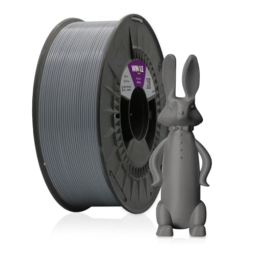 Winkle PETG-Filament, aschgrau, PETG, 1,75 mm, Filamentdruck, 3D-Drucker, 3D-Filament, aschgrau, Spule 1000 g von Winkle