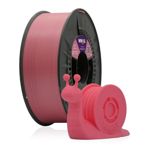 WINKLE PLA HD Filament 1.75mm Kaugummi Rosa, 1kg Spule, 3D Drucker Kompatibel mit FDM Druckern, Filament 3D-Druckmaterialien, Maßgenauigkeit +/- 0.05mm, Bioabbaubar Leicht zu Bedrucken von WINKLE FEED YOUR PRINTER