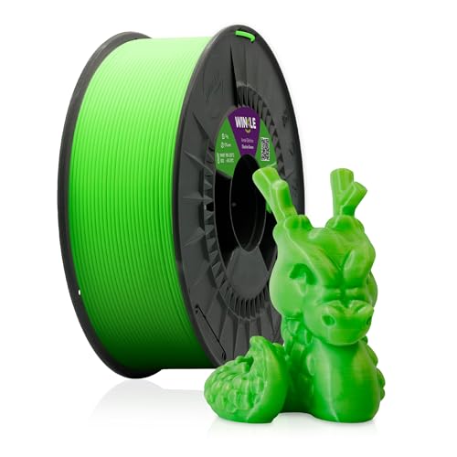 Winkle PLA-Filament | Pla 1,75 mm | Filamentdruck | 3D-Drucker | 3D-Filament | Fluoreszierende Grün | Spule 300 g von Winkle