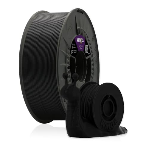 Winkle PLA Filament | Pla 2,85 mm | Filamentdruck | 3D-Drucker | 3D-Filament | Farbe Schwarz Azabache | Spule 1000 g von Winkle