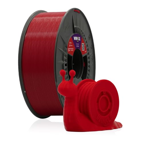 Winkle PLA HD-Filament, 2,85 mm, Rot, 1 kg, 3D-Filament, 3D-Druck, Rolle mit 1 kg von Winkle