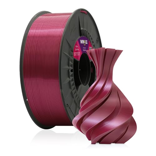 Winkle PLA-Filament SILK Ruby Pink | Pla 1,75 mm | Filament Print | 3D-Drucker | 3D-Filament | Farbe Ruby Pink | Spule 1000 g von Winkle