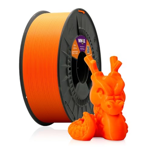 Winkle PLA HD 2,85 mm Fluoreszierendes Orange Filament für 3D-Druck, Spule 1000 kg von Winkle