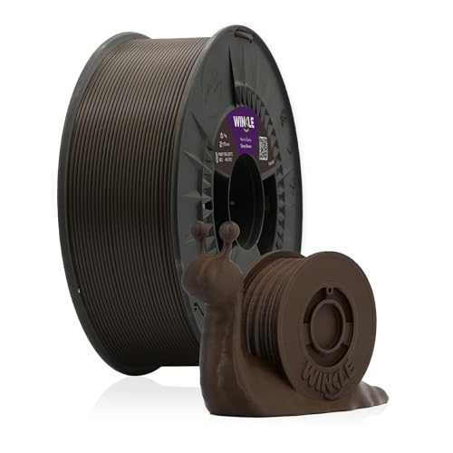 Winkle PLA HD-Filament 2,85 mm, Ebenholzbraun, Filament für 3D-Druck, 1000 kg Spule von Winkle