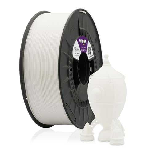 Winkle PLA HIGH SPEED Fast White Filament | PLA 1,75 mm | Druckfilament | 3D-Drucker | 3D-Drucker | Hochgeschwindigkeit | Farbe Fast White | Spule mit 1000 g von Winkle