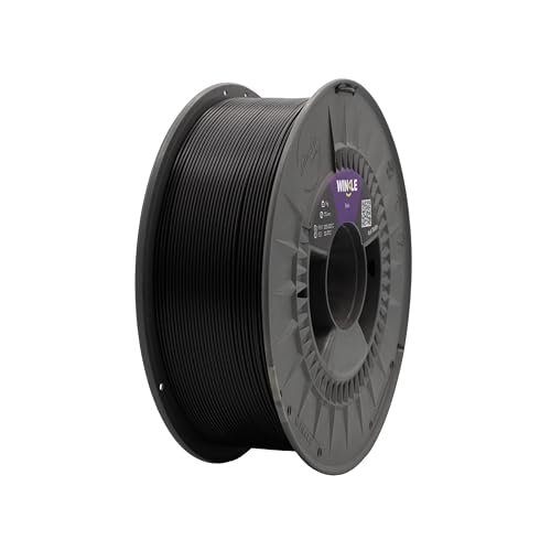Winkle PLA TOUGH Black Filament | Pla 1,75 mm | Filament Print | 3D-Drucker | 3D-Filament | Farbe Schwarz | Spule 1000 g von Winkle