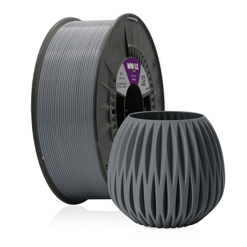 Winkle Pla 850 Filament | Pla 1,75 mm | 3D-Druck | Pla Ingeo 850 | 3D-Filament | Aschgrau | Spule 1000 g von Winkle