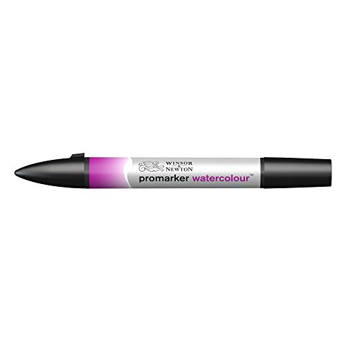 Winsor & Newton 0201398 Aquarellmarker - 2 Spitzen, Pinsel- und feiner Spitze, lichtecht, hochpigmentierte Aquarellfarben für Kalligrafie, Zeichnungen - Mauve von Winsor & Newton