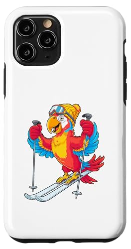 Buntes Papageien-Ski-Abenteuer Winterspaß Hülle für iPhone 11 Pro von Winter Snow Animals