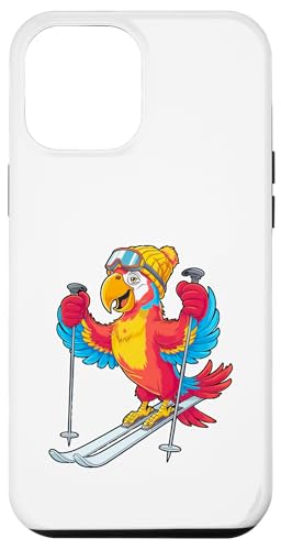 Buntes Papageien-Ski-Abenteuer Winterspaß Hülle für iPhone 12 Pro Max von Winter Snow Animals