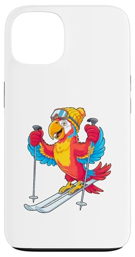 Buntes Papageien-Ski-Abenteuer Winterspaß Hülle für iPhone 13 von Winter Snow Animals