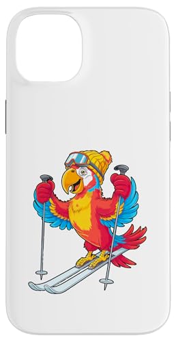 Buntes Papageien-Ski-Abenteuer Winterspaß Hülle für iPhone 14 Plus von Winter Snow Animals