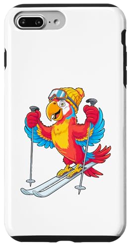 Buntes Papageien-Ski-Abenteuer Winterspaß Hülle für iPhone 7 Plus/8 Plus von Winter Snow Animals