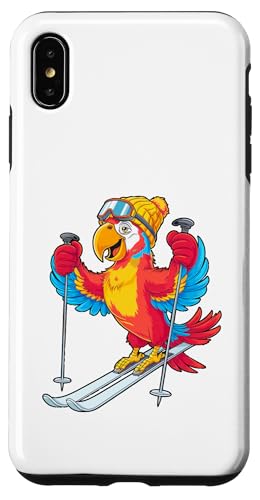 Buntes Papageien-Ski-Abenteuer Winterspaß Hülle für iPhone XS Max von Winter Snow Animals