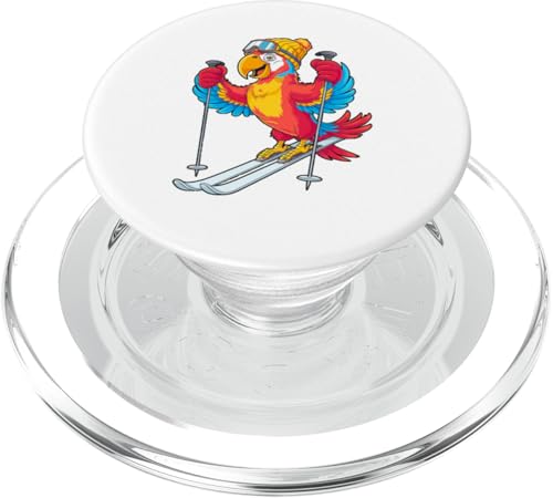 Buntes Papageien-Ski-Abenteuer Winterspaß PopSockets PopGrip für MagSafe Buntes Papageien-Ski-Abenteuer Winterspaß PopSockets PopGrip für MagSafe von Winter Snow Animals