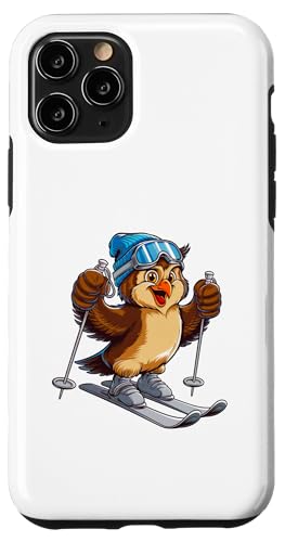 Lustiger Ski-Eulen-Charakter im Wintersport Hülle für iPhone 11 Pro von Winter Snow Animals
