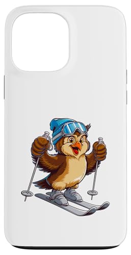 Lustiger Ski-Eulen-Charakter im Wintersport Hülle für iPhone 13 Pro Max von Winter Snow Animals