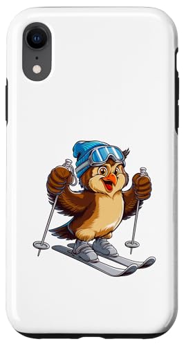Lustiger Ski-Eulen-Charakter im Wintersport Hülle für iPhone XR von Winter Snow Animals