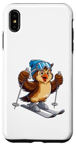 Lustiger Ski-Eulen-Charakter im Wintersport Hülle für iPhone XS Max von Winter Snow Animals