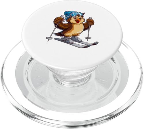 Lustiger Ski-Eulen-Charakter im Wintersport PopSockets PopGrip für MagSafe Lustiger Ski-Eulen-Charakter im Wintersport PopSockets PopGrip für MagSafe von Winter Snow Animals