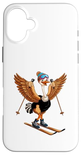 Lustiges Cartoon-Straußen-Ski-Abenteuer Hülle für iPhone 16 Plus Lustiges Cartoon-Straußen-Ski-Abenteuer Hülle für iPhone 16 Plus von Winter Snow Animals
