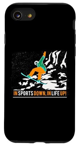 Cooles SNOWBOARDER SNOWBOARDING downhill SNOWBOARD SPORT fun Hülle für iPhone SE (2020) / 7 / 8 von Winter Sport und Freizeit Outdoor Geschenk Zubehör