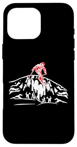 Cooles Ski Skier Downhill Berg Abenteuer Skifahren Skifahrer Hülle für iPhone 16 Pro Max von Winter Sport und Freizeit Outdoor Geschenk Zubehör