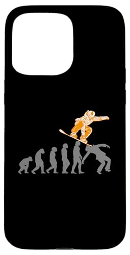 EVOLUTION SNOWBOARDER SNOWBOARDING downhill SNOWBOARD SPORT Hülle für iPhone 15 Pro Max von Winter Sport und Freizeit Outdoor Geschenk Zubehör