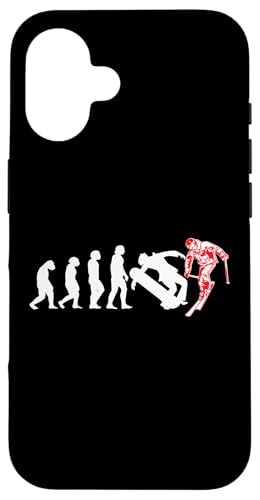 Evolution Ski Downhill Berg Skifahren Snowboard Skifahrer Hülle für iPhone 16 Evolution Ski Downhill Berg Skifahren Snowboard Skifahrer Hülle für iPhone 16 von Winter Sport und Freizeit Outdoor Geschenk Zubehör