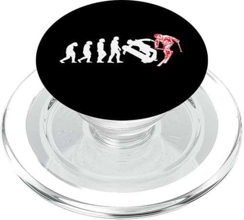 Evolution Ski Downhill Berg Skifahren Snowboard Skifahrer PopSockets PopGrip für MagSafe Evolution Ski Downhill Berg Skifahren Snowboard Skifahrer PopSockets PopGrip für MagSafe von Winter Sport und Freizeit Outdoor Geschenk Zubehör