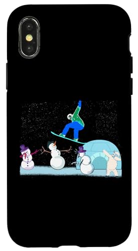 SNOWBOARDER SNOWBOARDING downhill SNOWBOARD Schneemann SPORT Hülle für iPhone X/XS SNOWBOARDER SNOWBOARDING downhill SNOWBOARD Schneemann SPORT Hülle für iPhone X/XS von Winter Sport und Freizeit Outdoor Geschenk Zubehör