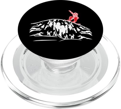 SNOWBOARDER SNOWBOARDING downhill Zubehör SNOWBOARD apres PopSockets PopGrip für MagSafe von Winter Sport und Freizeit Outdoor Geschenk Zubehör