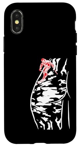 Ski Skier extrem Downhill Berg Skifahren Skifahrer Sport Hülle für iPhone X/XS Ski Skier extrem Downhill Berg Skifahren Skifahrer Sport Hülle für iPhone X/XS von Winter Sport und Freizeit Outdoor Geschenk Zubehör