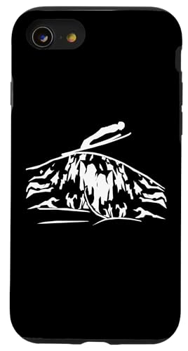 Skispinger Skispringen Ski Skiern Skifahren Wintersport fun Hülle für iPhone SE (2020) / 7 / 8 von Winter Sport und Freizeit Outdoor Geschenk Zubehör