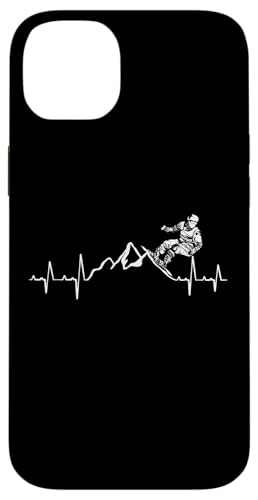Snowboarding Snowboarders fun Herzschlag Snowboard Hülle für iPhone 14 Plus von Winter Sport und Freizeit Outdoor Geschenk Zubehör