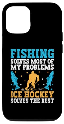 Hülle für iPhone 15 Pro Angeln löst die meisten meiner Probleme Eishockey Wintersport Hülle für iPhone 15 Pro Angeln löst die meisten meiner Probleme Eishockey Wintersport von Winter Sports Ice Hockey Player Gifts