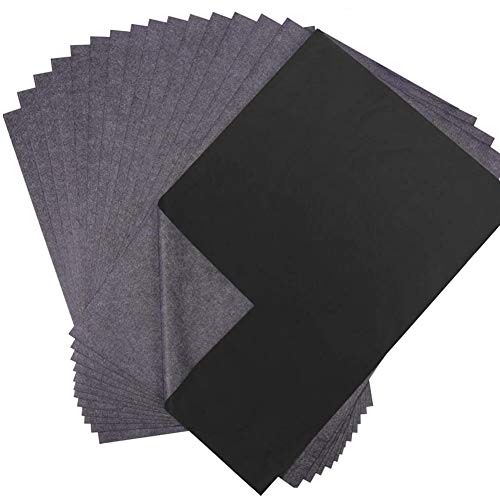 100 Blatt Kohlepapier Schwarz DIN A4 Pauspapier Durchschreibepapier von Winterworm