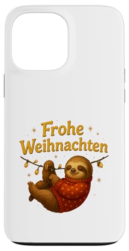 Frohe Weihnachten Faultier Design mit Lichterkette Hülle für iPhone 13 Pro Max Frohe Weihnachten Faultier Design mit Lichterkette Hülle für iPhone 13 Pro Max von Winterzauber by C.B.L.