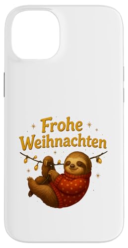 Frohe Weihnachten Faultier Design mit Lichterkette Hülle für iPhone 14 Plus Frohe Weihnachten Faultier Design mit Lichterkette Hülle für iPhone 14 Plus von Winterzauber by C.B.L.