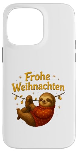 Frohe Weihnachten Faultier Design mit Lichterkette Hülle für iPhone 14 Pro Max Frohe Weihnachten Faultier Design mit Lichterkette Hülle für iPhone 14 Pro Max von Winterzauber by C.B.L.