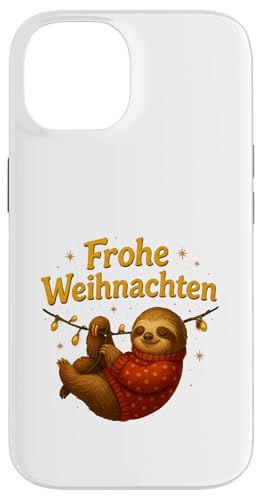 Frohe Weihnachten Faultier Design mit Lichterkette Hülle für iPhone 14 Frohe Weihnachten Faultier Design mit Lichterkette Hülle für iPhone 14 von Winterzauber by C.B.L.