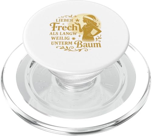 Lieber frech als langweilig unterm Baum Design Damen PopSockets PopGrip für MagSafe Lieber frech als langweilig unterm Baum Design Damen PopSockets PopGrip für MagSafe von Winterzauber by C.B.L.