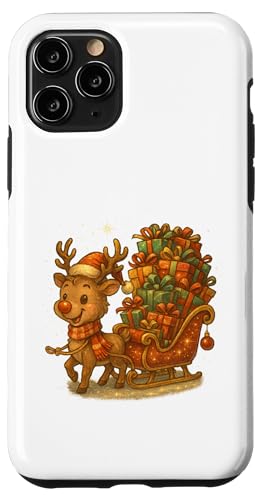 Lustiges Rentier mit Schlitten und Geschenken Vintage Hülle für iPhone 11 Pro Lustiges Rentier mit Schlitten und Geschenken Vintage Hülle für iPhone 11 Pro von Winterzauber by C.B.L.