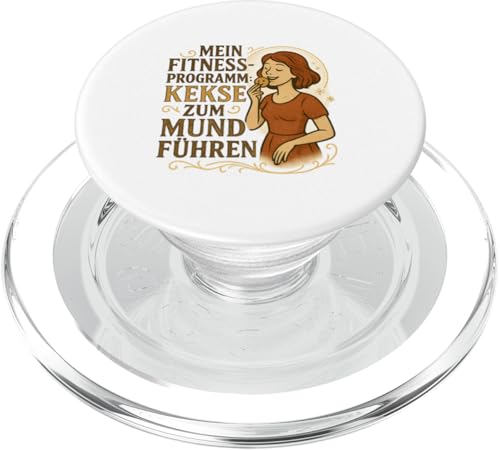 Mein Fitnessprogramm Kekse zum Mund führen Design PopSockets PopGrip für MagSafe Mein Fitnessprogramm Kekse zum Mund führen Design PopSockets PopGrip für MagSafe von Winterzauber by C.B.L.