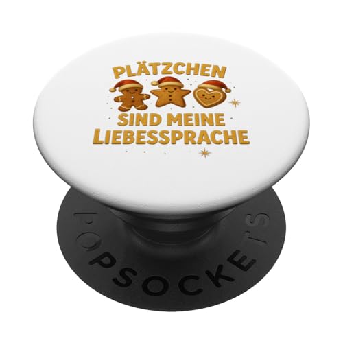 Plätzchen sind meine Liebessprache Weihnachts Design PopSockets Klebender PopGrip Plätzchen sind meine Liebessprache Weihnachts Design PopSockets Klebender PopGrip von Winterzauber by C.B.L.