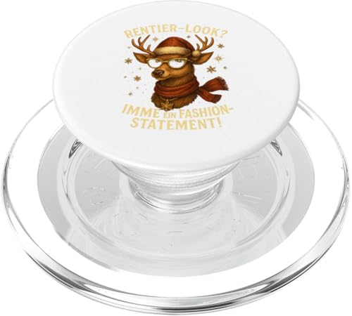 Rentier-Look Fashion Statement Weihnachtsdesign Frauen PopSockets PopGrip für MagSafe Rentier-Look Fashion Statement Weihnachtsdesign Frauen PopSockets PopGrip für MagSafe von Winterzauber by C.B.L.